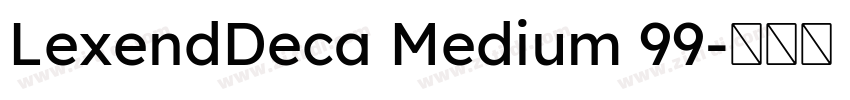 LexendDeca Medium 99字体转换